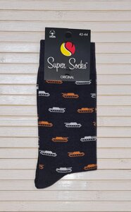 Шкарпетки чоловічі високі Super Socrs з малюнком