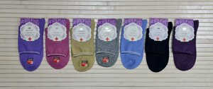 Шкарпетки жіночі бавовняні Корона без гумки медичні варикоз однотонні різні кольори