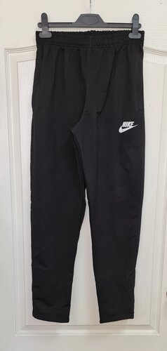 Спортивні штани чоловічі прямі, трикотаж, чорний розмір 46-54