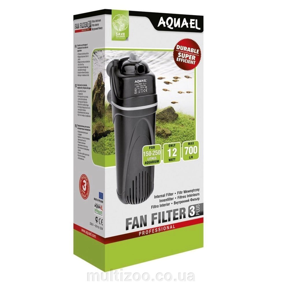 Фільтр AQUA EL FAN 3 plus від компанії Multizoo - зоотовари для тварин - фото 1