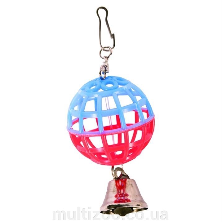 Іграшка д / папуги. Кулька з дзвіночком від компанії Multizoo - зоотовари для тварин - фото 1