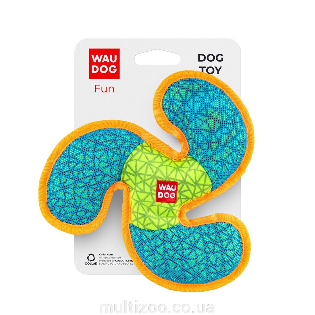 Іграшка для собак WAUDOG Fun, «Пропелер» Ш 21 см, ДЛ 21см блакитний від компанії Multizoo - зоотовари для тварин - фото 1