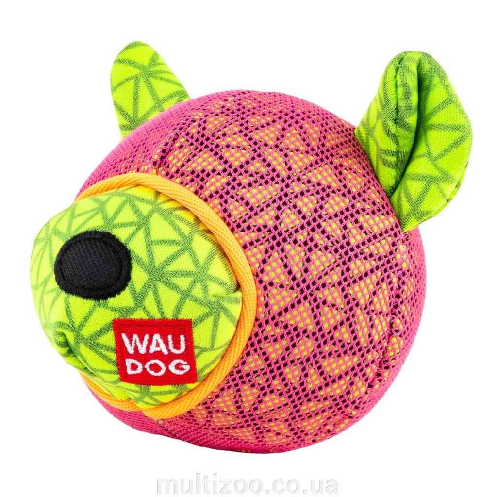 Іграшка для собак WAUDOG Fun, "Ведмедик", Ш 12 см, Дл 11см рожевий від компанії Multizoo - зоотовари для тварин - фото 1