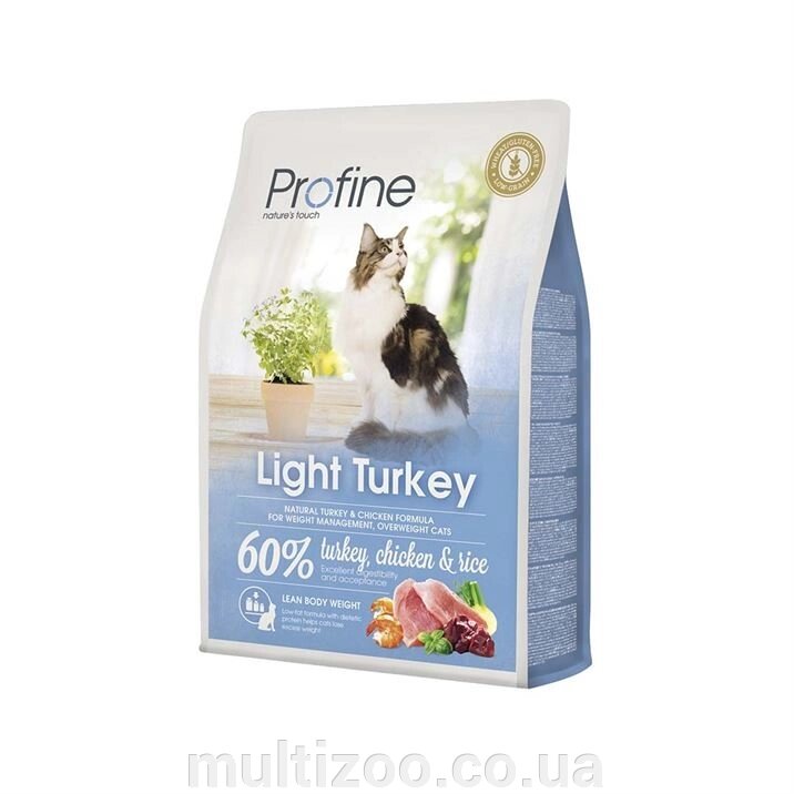 Корм д/котов Profine Cat Light   300 g индейка д/оптимизаци веса від компанії Multizoo - зоотовари для тварин - фото 1