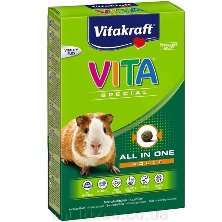 Корм д / мор. свинок VITA Special 600гр. від компанії Multizoo - зоотовари для тварин - фото 1