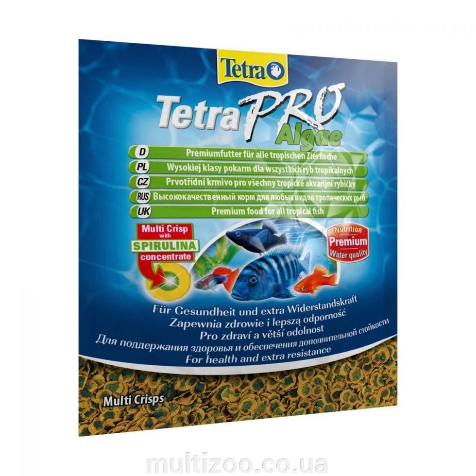 Корм д / риб Tetra PRO Algae (Vegetable) 12гр. від компанії Multizoo - зоотовари для тварин - фото 1
