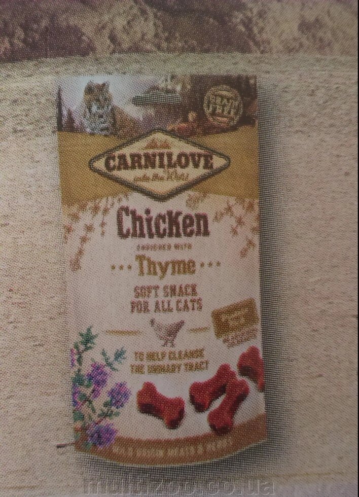 Ласощі Carnilove Cat Semi Moist Snack курка, чебрець д / кішок, 50g від компанії Multizoo - зоотовари для тварин - фото 1