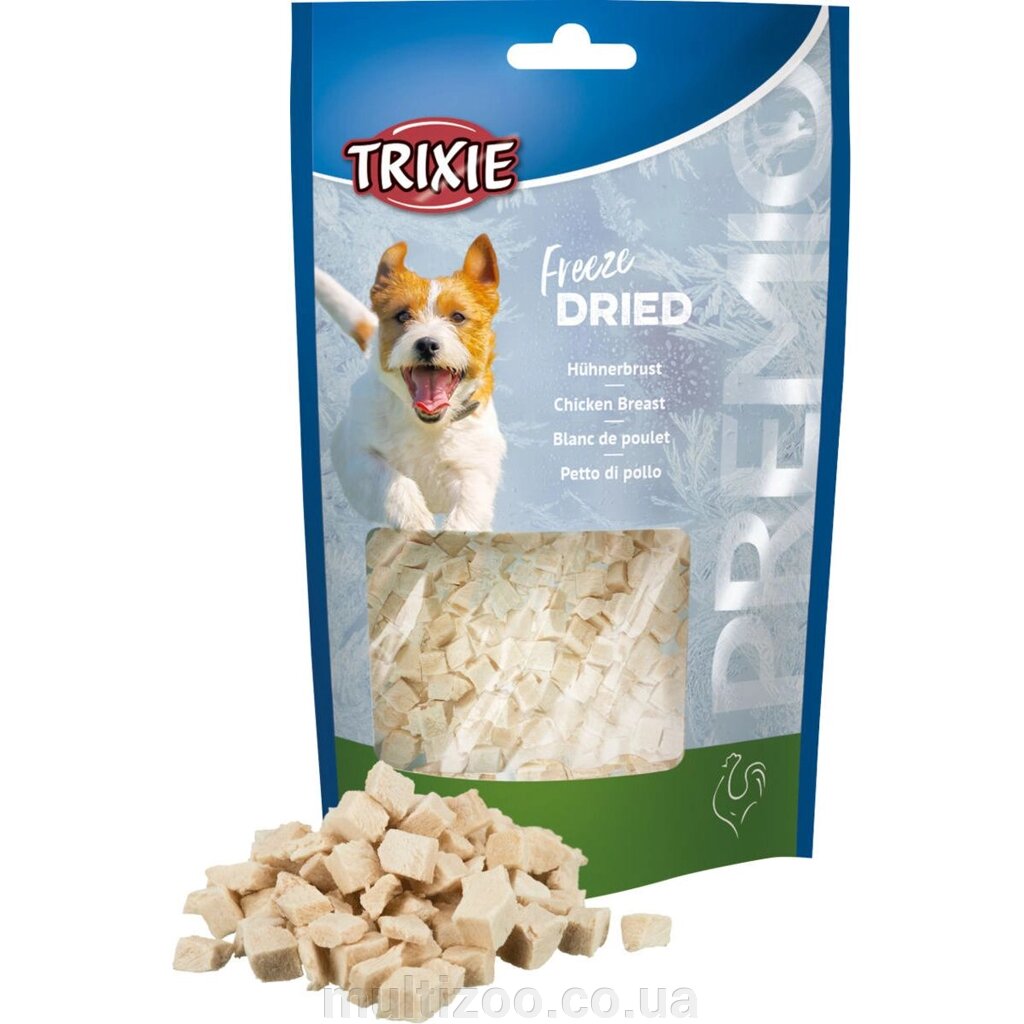 Ласощі для собак Trixie Преміо Freeze Dried куряча грудка, 50 г від компанії Multizoo - зоотовари для тварин - фото 1