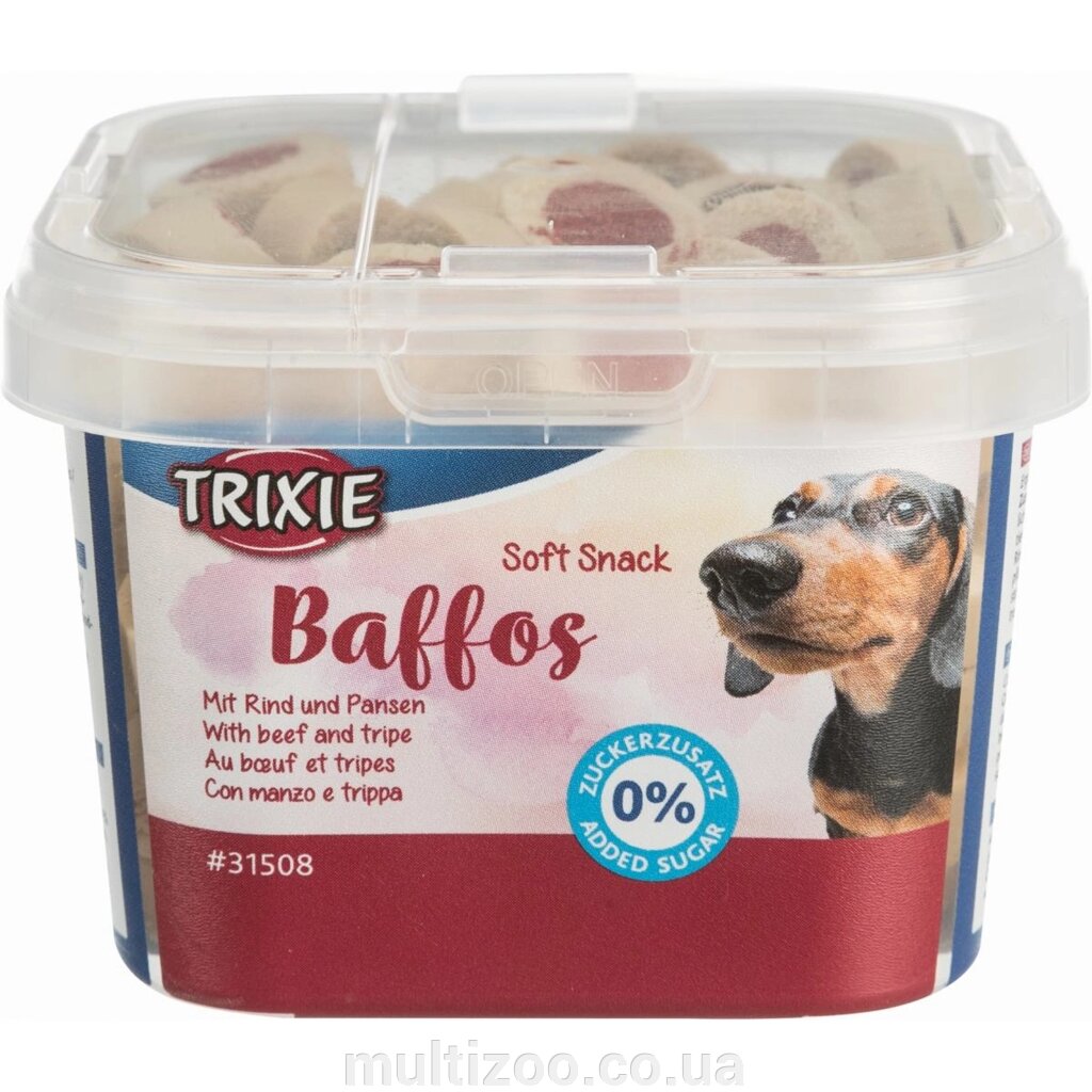 Ласощі для собак Trixie Soft Snack Baffos яловичина/рубець, 140 г від компанії Multizoo - зоотовари для тварин - фото 1
