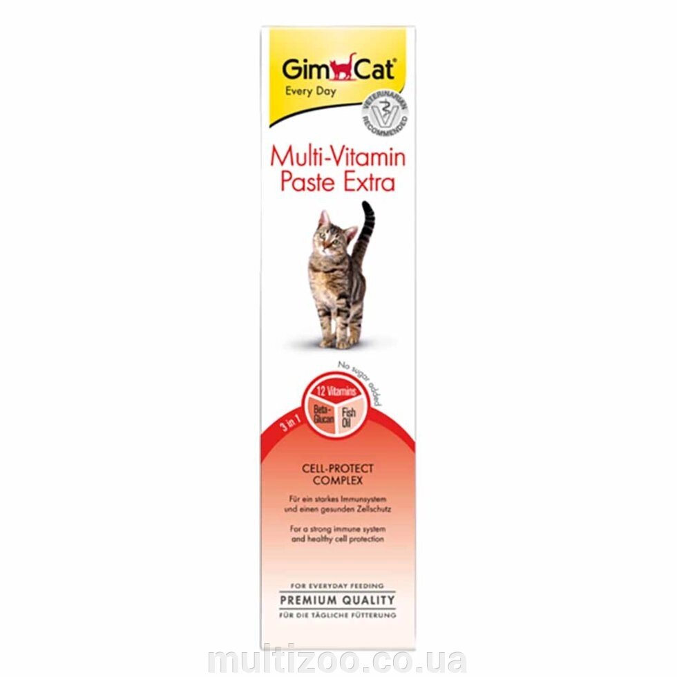 Мультивітамінна паста Extra д / котів, 100гр від компанії Multizoo - зоотовари для тварин - фото 1