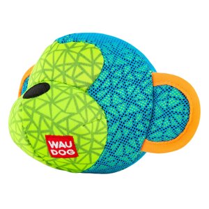 Іграшка для собак WAUDOG Fun, "Мавпа", Ш 16 см, Дл 10 см блакитний
