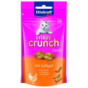 Ласощі для котів Vitakraft Crispy Crunch подушечки 60 г (м’ясо птахів) в Києві от компании Multizoo - зоотовары для животных