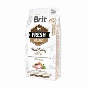 Сухий корм д / собак Brit Fresh Turkey / Pea Light Fit & Slim Adult 12 kg індичка, горошок д / дорослих собак