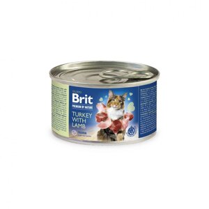 Волога корм Brit Premium by Nature Turkey with Lamb 200 г (паштет з індічкою та ягням)