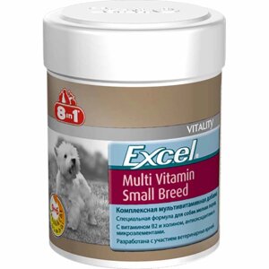 Вітаміни д / дрібних собак Excel Multi Vitamin д / крейда. соб 70таб / 150ml 8in1