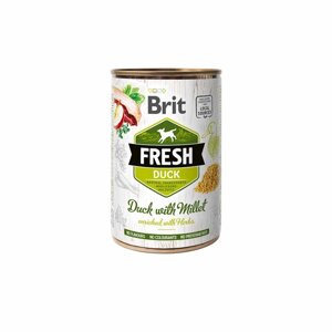 Вологий корм д / собак Brit Fresh Duck / Millet k 400g качка, пшоно д / собак