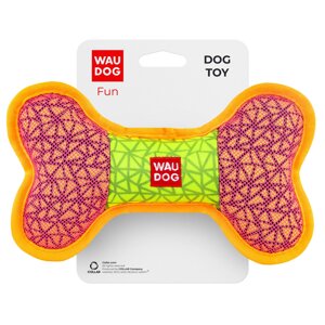 Іграшка для собак WAUDOG Fun, "Кістка", Ш 20 см, Дл 12 см рожевий