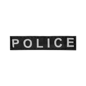Змінний напис "Dog Extremе" "POLICE" мала для шлейки "POLICE" 1-2 розміру, чорний
