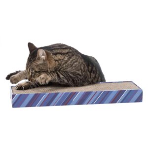 Дряпка Trixie з котячою м'ятою, картон, блакитна, 48 5 13 см