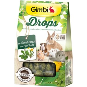 Ласощі для гризунів GimBi дропси з травами, 50 г