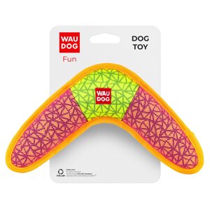 Іграшка для собак WAUDOG Fun, "Бумеранг", Ш 24 см, Дл 14 см рожевий