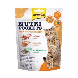 Витаминные лакомства для кошек GimCat Nutri Pockets Мультивитамин микс 150 г в Киеве от компании Multizoo - зоотовары для животных