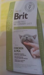Brit GF Veterinary Diets Cat Diabets 2 kg в Києві от компании Multizoo - зоотовары для животных