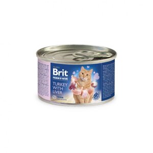 Волога корм Brit Premium by Nature Turkey with Liver 200 г (паштет з індічкою та печінкою)