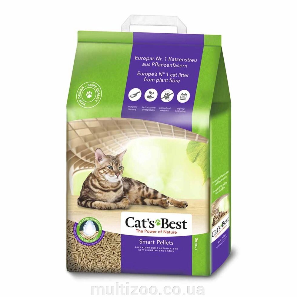 Подстилка Cats Best SMART Pellets  5L/2,5kg від компанії Multizoo - зоотовари для тварин - фото 1
