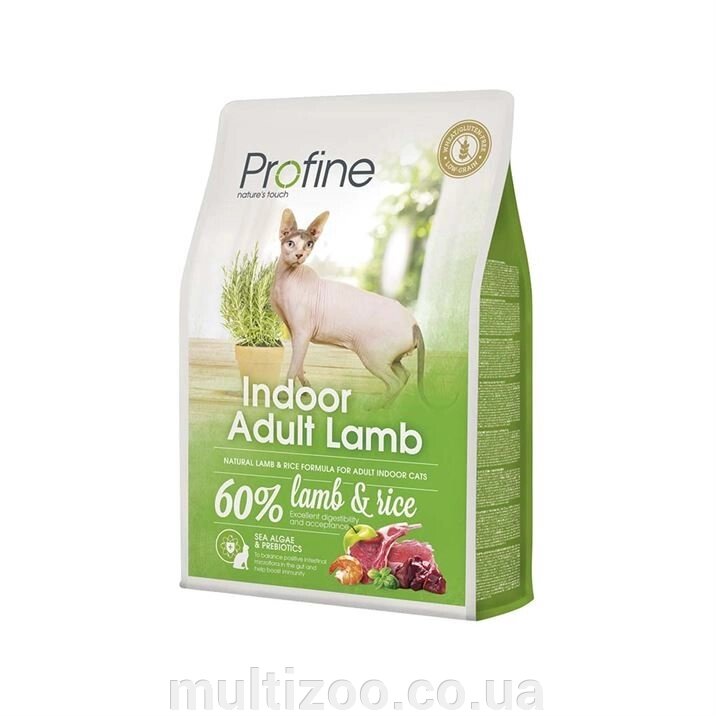 Profine Cat Indoor  2 kg ягненок д/выведения шерст. комочков від компанії Multizoo - зоотовари для тварин - фото 1