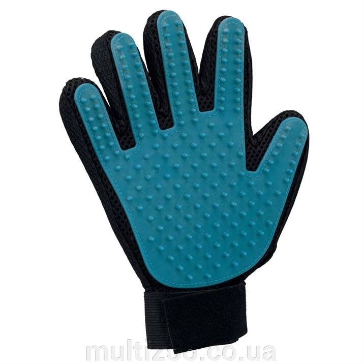 Расчеcка-рукавичка для вичісування шерсті, гумова, 16 24 см від компанії Multizoo - зоотовари для тварин - фото 1