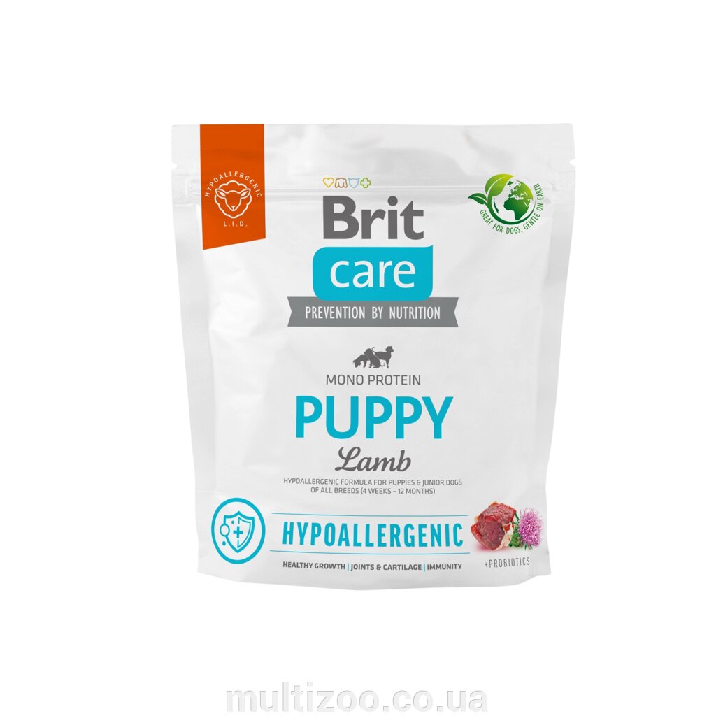 Сухий корм Brit Care Puppy Lamb & Rice 1 kg (д/щенков) від компанії Multizoo - зоотовари для тварин - фото 1