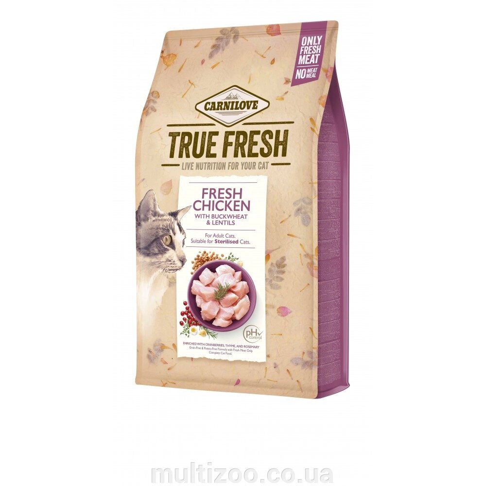 Сухий корм Carnilove True Fresh Cat для для дорослих котів, з куркою, 340 г від компанії Multizoo - зоотовари для тварин - фото 1