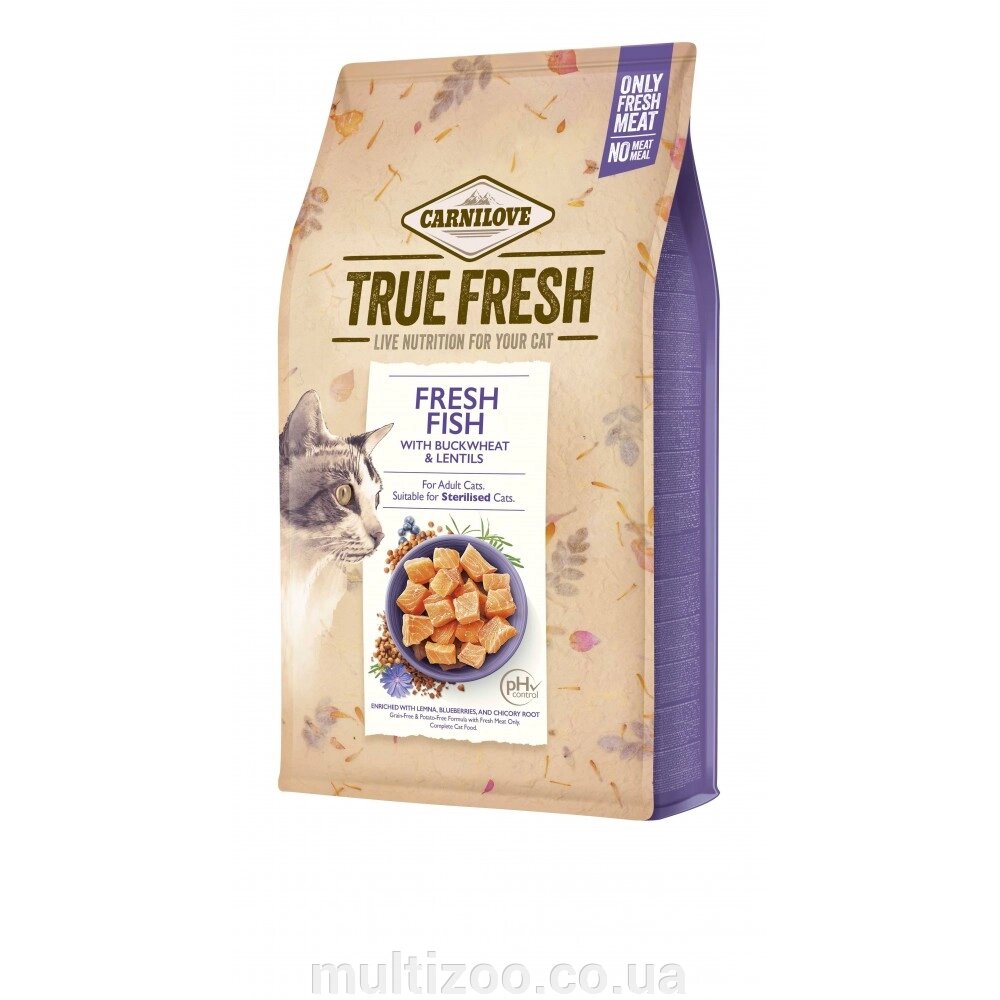 Сухий корм Carnilove True Fresh Cat для для дорослих котів, з рибою, 340 г від компанії Multizoo - зоотовари для тварин - фото 1