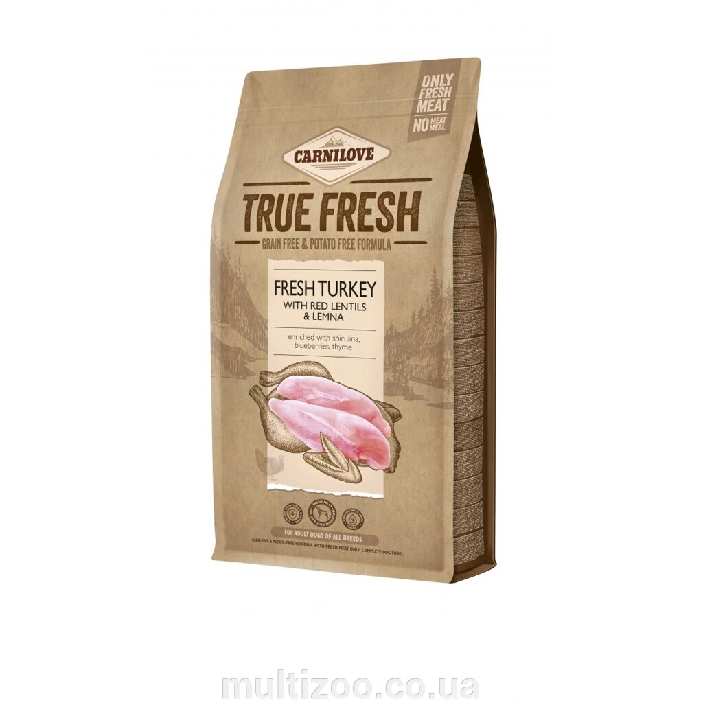 Сухий корм для собак Carnilove True Fresh Turkey for Adult dogs з індичкою 1,4 кг від компанії Multizoo - зоотовари для тварин - фото 1