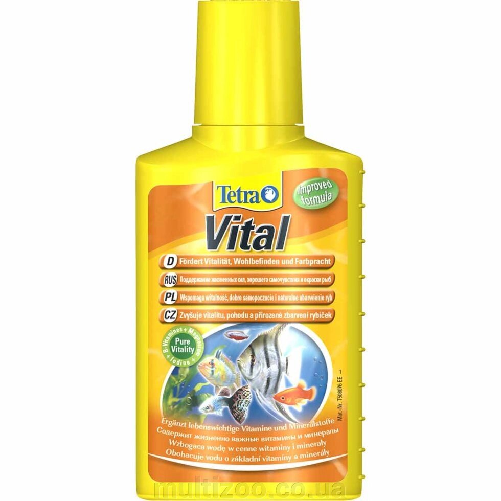 Tetra Aqua Vital  100ml  витаминизир. кондиц. на 200 л. від компанії Multizoo - зоотовари для тварин - фото 1