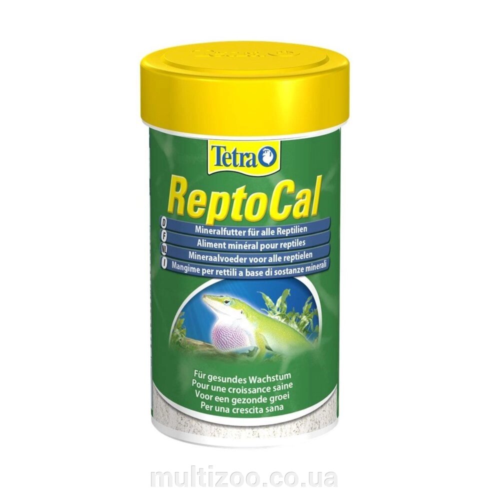 Tetra ReptoCal 100ml порошок-корм для рептилій від компанії Multizoo - зоотовари для тварин - фото 1