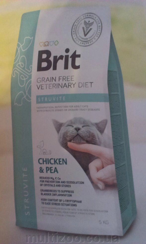 Brit GF Veterinary Diets Cat Struvite 2 kg від компанії Multizoo - зоотовари для тварин - фото 1