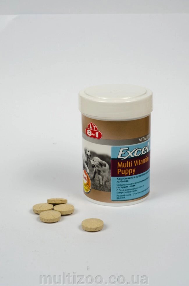 Вітаміни Excel Multi Vit-Puppy 100таб / 185ml 8in1 від компанії Multizoo - зоотовари для тварин - фото 1