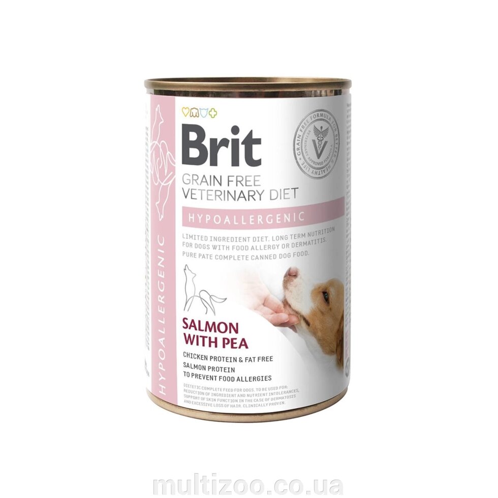 Вологий корм Brit VetDiets Diabetes для собак із захворюванням на цукровий діабет, 400 г від компанії Multizoo - зоотовари для тварин - фото 1