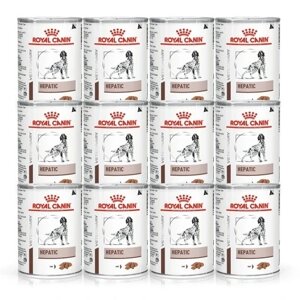 12 Royal Canin Hepatic (банка) для дорослих 420 г вологого корму для собак