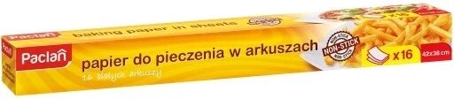 12 шт. Paclan папір для випічки в аркушах 16 штук аркушів з силіконованою обробкою від компанії Інтернет-магазин EconomPokupka - фото 1