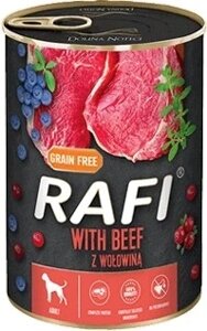 12x Вологий корм Rafi яловичина з чорницею та журавлиною 400 г
