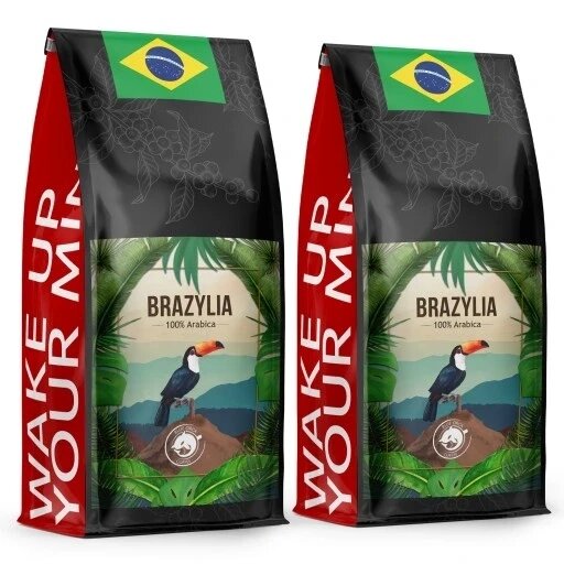 2 Кава в зернах Blue Orca Coffee Brazil 1000 г від компанії Інтернет-магазин EconomPokupka - фото 1