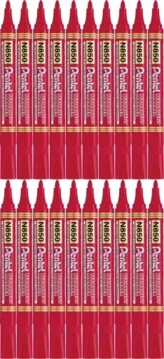 20 маркер Pentel N850 червоний від компанії Інтернет-магазин EconomPokupka - фото 1