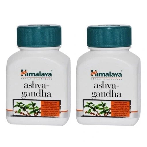 2x Himalaya Ashwagandha капсули 60 шт 33 г від компанії Інтернет-магазин EconomPokupka - фото 1