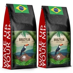 2x Кава в зернах Blue Orca Coffee Brazil 1000 г