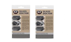 2x Ремонтний набір для скла та фар K2 Glass Doctor