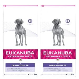 2x Сухий корм для собак Eukanuba Veterinary Diets DERMATOSIS 12 кг