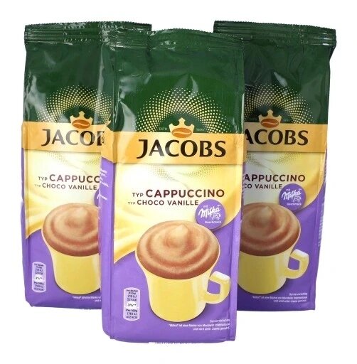 3 х Кава Cappuccino Jacobs Milka VANILLA 500г DE від компанії Інтернет-магазин EconomPokupka - фото 1